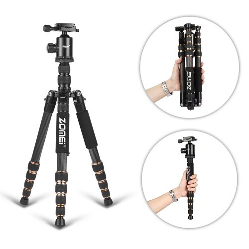 ZOMEi Ultra Travel Tripod with Twist Locks - Enough Compact and Sturdy for Outdoor Long-exposure Images Shooting